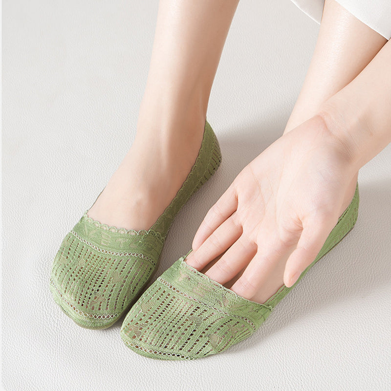 Atmungsaktive Spitzensocken