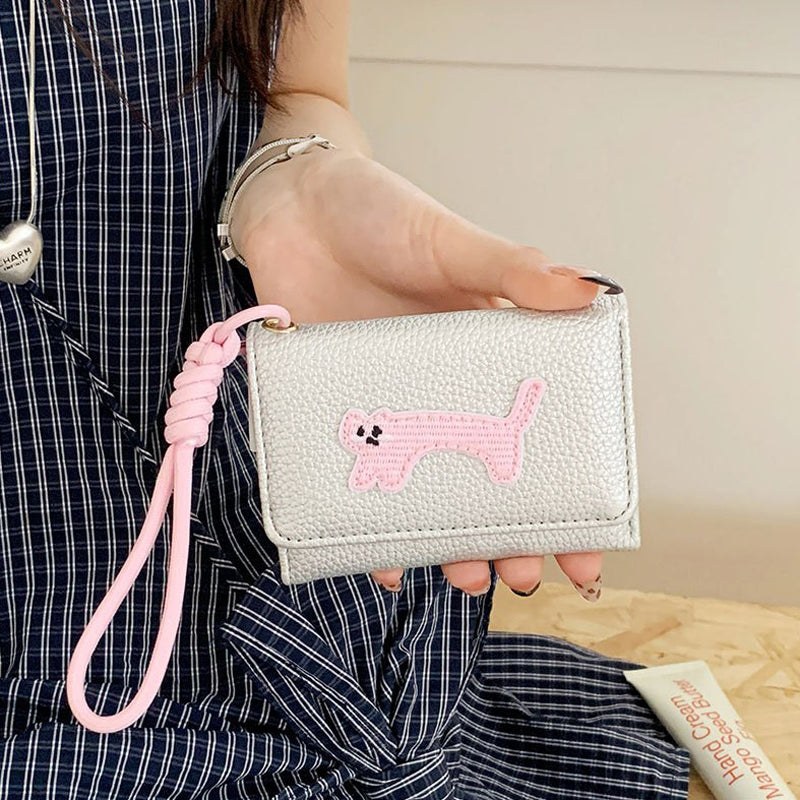 Geldbörse Mit Cartoon-Katze