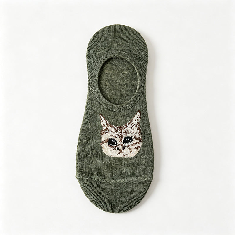 Lässige Socken Mit Katzenmuster