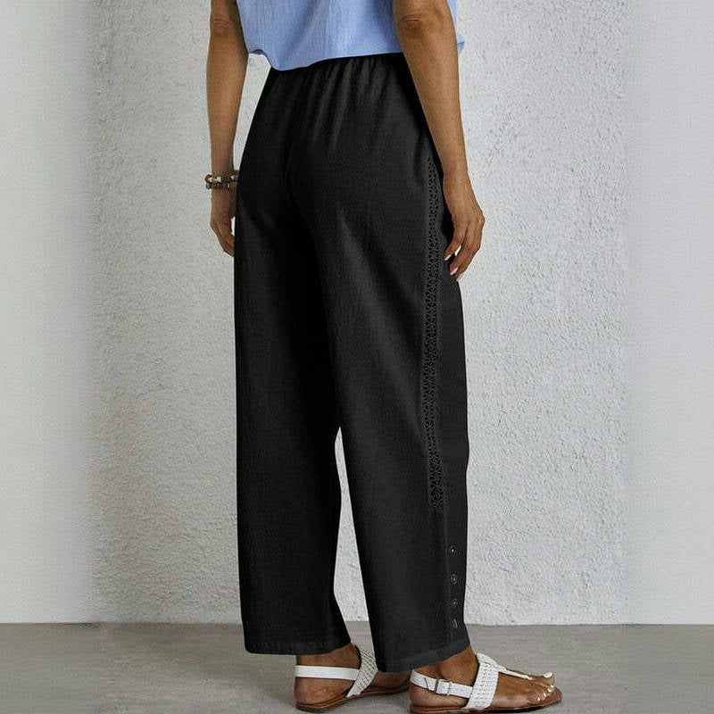【Baumwolle Und Leinen】Bequeme Freizeithose