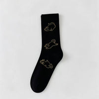 Lässige Socken Mit Katzenmotiv