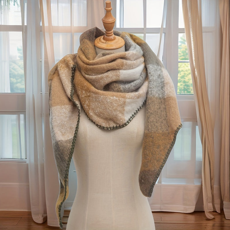 Warmer Karierter Schal