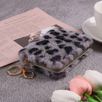 Vintage Münzgeldbörse Mit Leopardenmuster