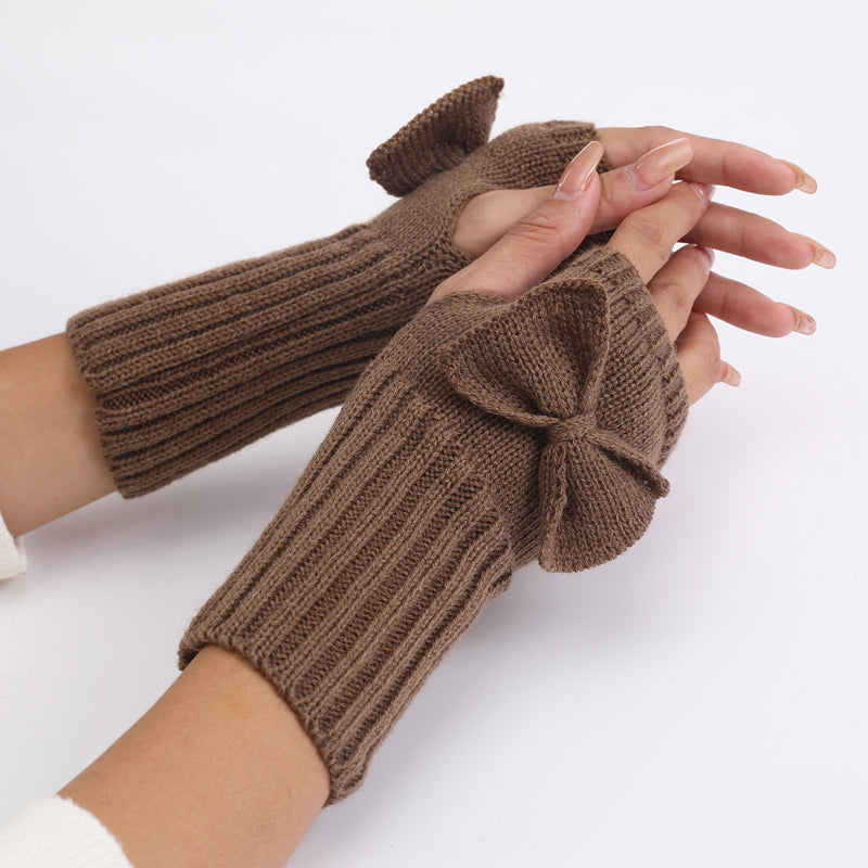 Einfarbige Warme Handschuhe