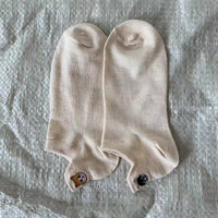 Lässige Socken Mit Katzenstickerei