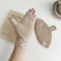 Einfarbige Warme Handschuhe
