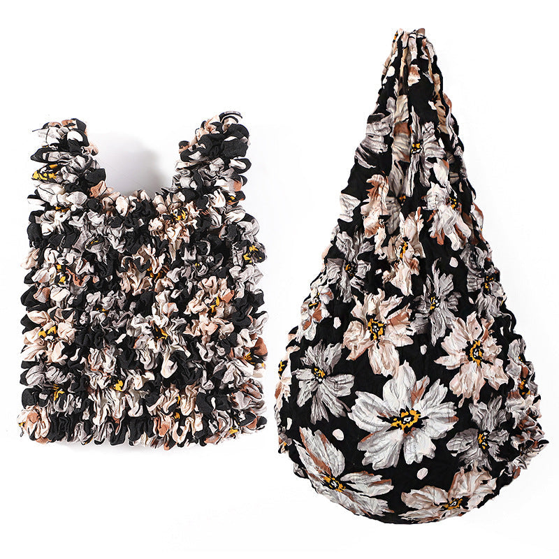 Vintage-Tasche Mit Blumenmuster