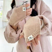 Einfarbige Warme Handschuhe