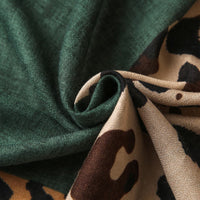 Lässiger Schal Mit Leopardenmuster