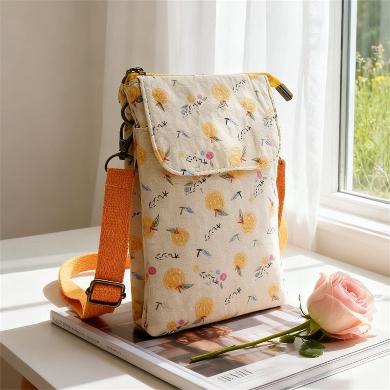 Vintage-Tasche Mit Blumenmuster