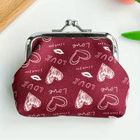 Herzförmige Bedruckte Geldbörse