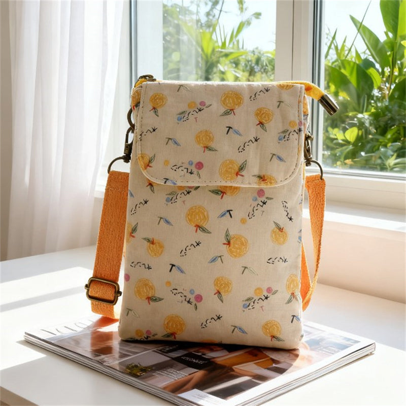Vintage-Tasche Mit Blumenmuster