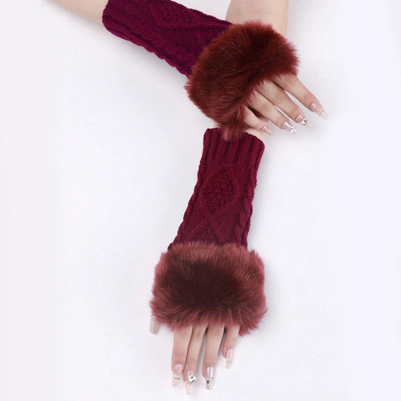 Warme Einfarbige Handschuhe