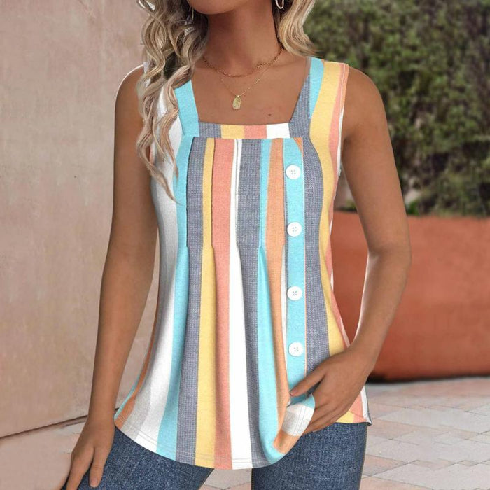 Bunt Gestreiftes Tanktop