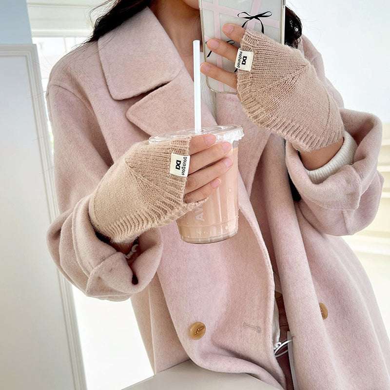 Einfarbige Warme Handschuhe