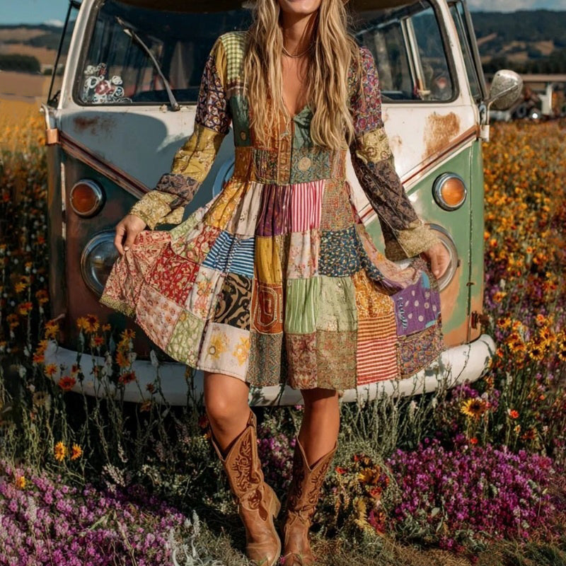 Vintage Boho Kleid