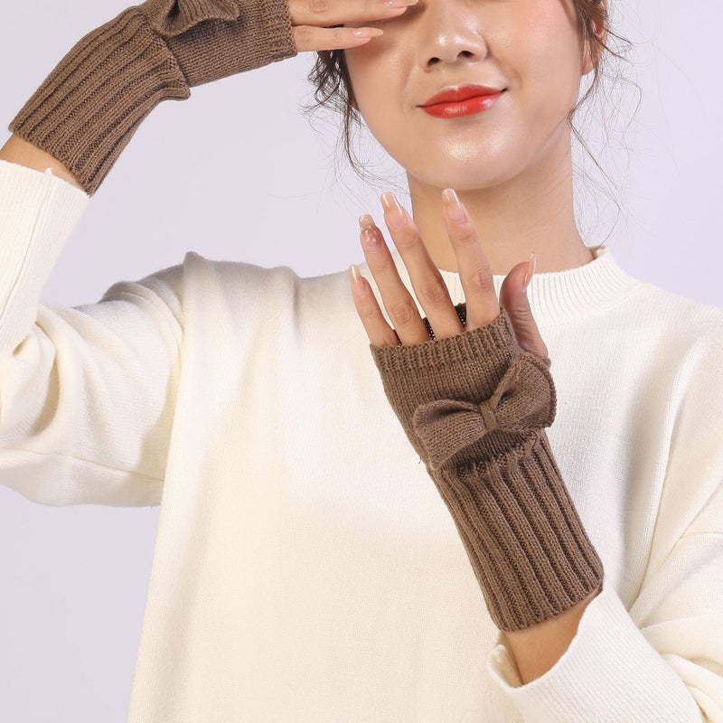 Einfarbige Warme Handschuhe