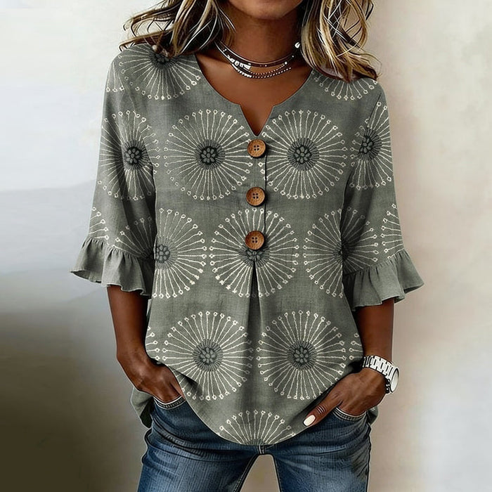 Vintage Lässige Bluse
