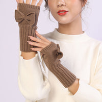 Einfarbige Warme Handschuhe