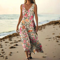 Vintage-Kleid Mit Blumenmuster