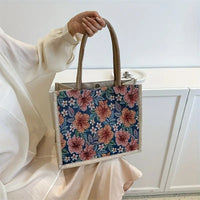 Vintage-Tasche Mit Blumenmuster