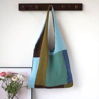 Vintage Patchwork-Stricktasche