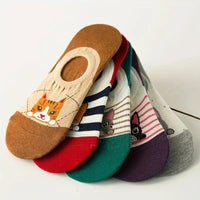 Lässige Socken Mit Katzenmuster