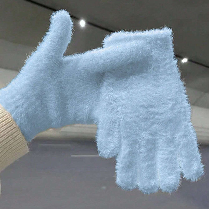 Einfarbige Warme Handschuhe