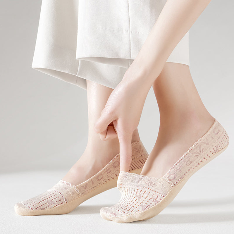 Atmungsaktive Spitzensocken