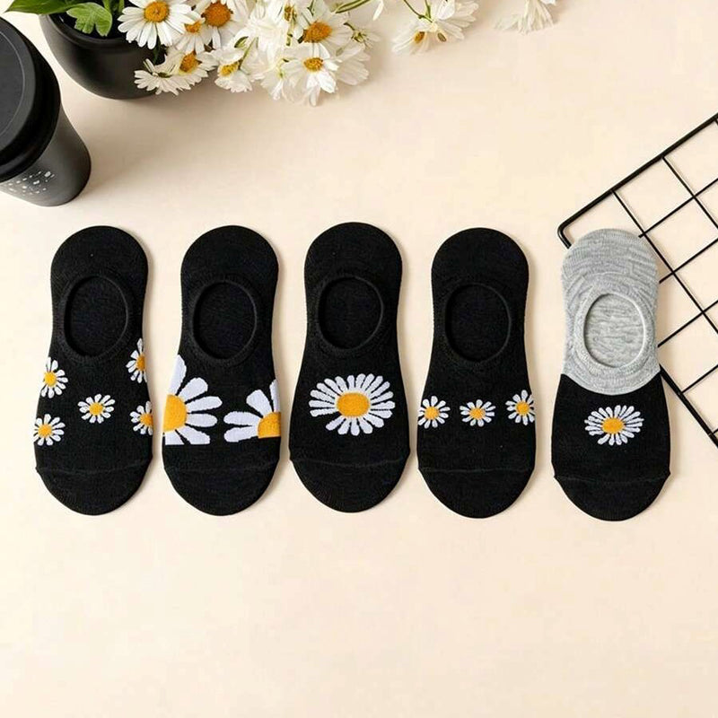 Lässige Socken Mit Chrysanthemenmuster