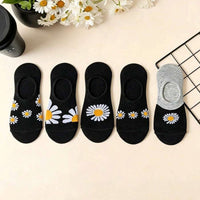 Lässige Socken Mit Chrysanthemenmuster