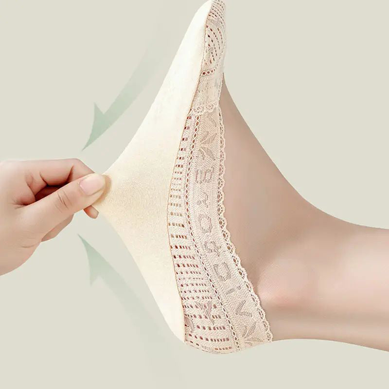 Atmungsaktive Spitzensocken