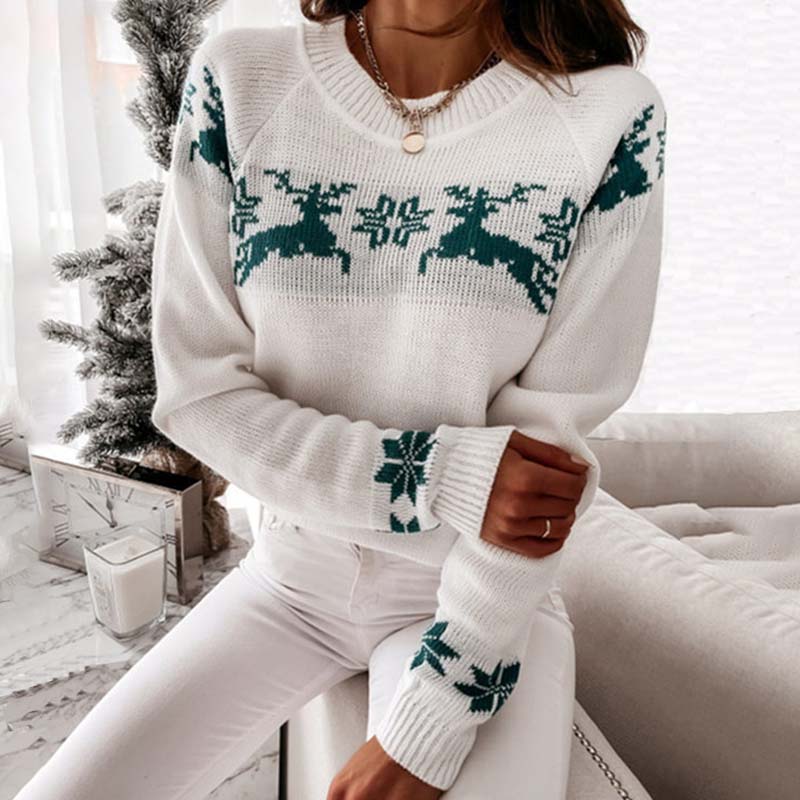 Lässiger Weihnachtlicher Strickpullover