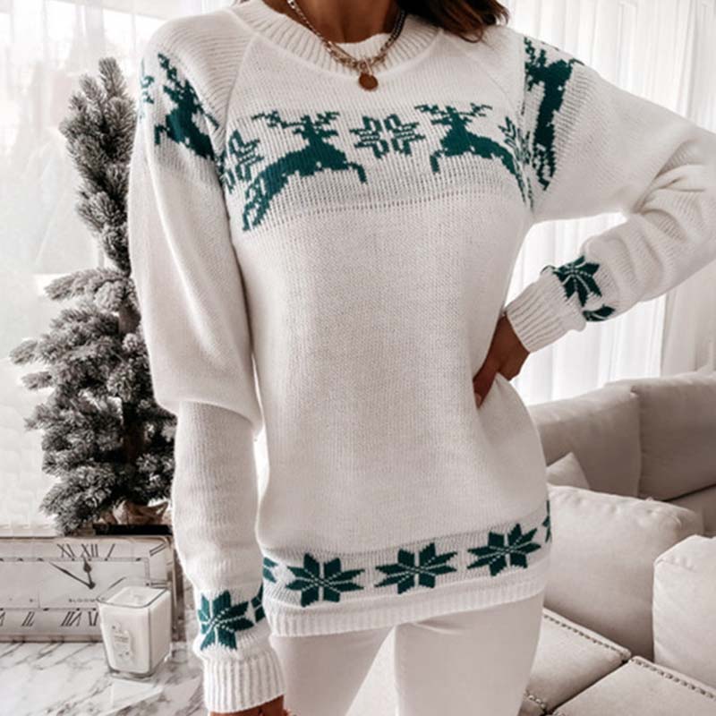 Lässiger Weihnachtlicher Strickpullover