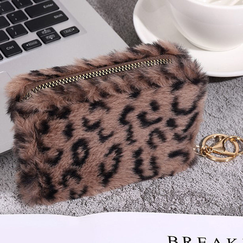 Vintage Münzgeldbörse Mit Leopardenmuster