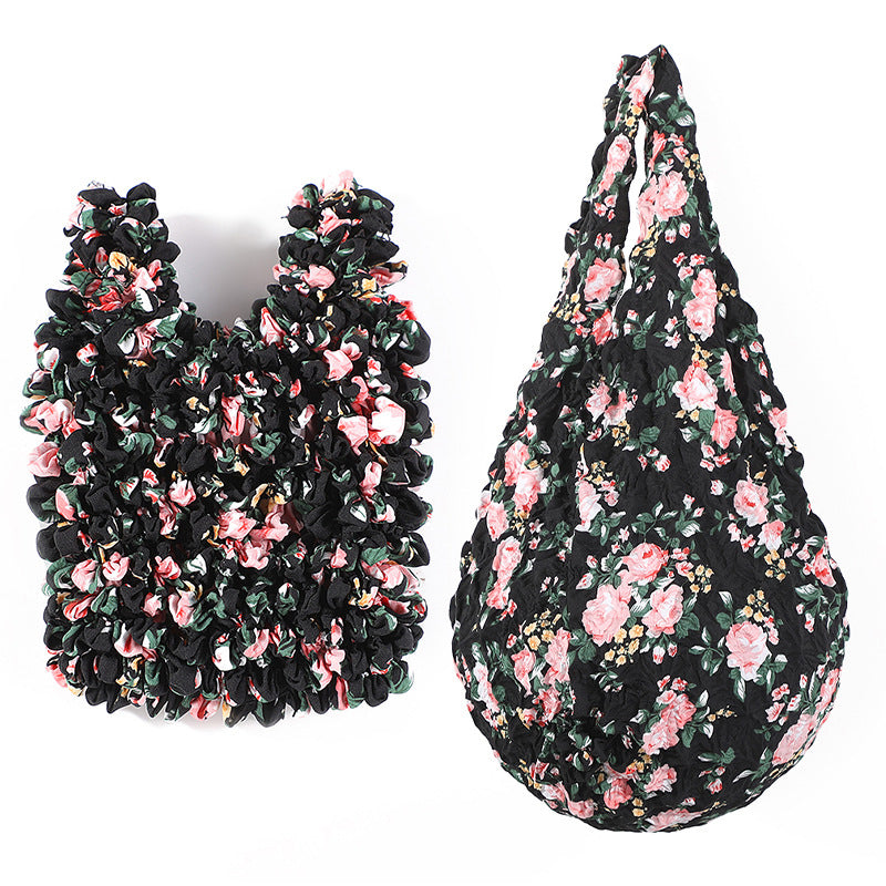 Vintage-Tasche Mit Blumenmuster