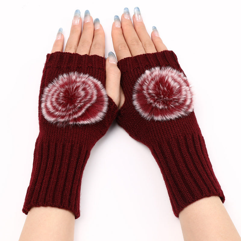 Einfarbig Warme Handschuhe