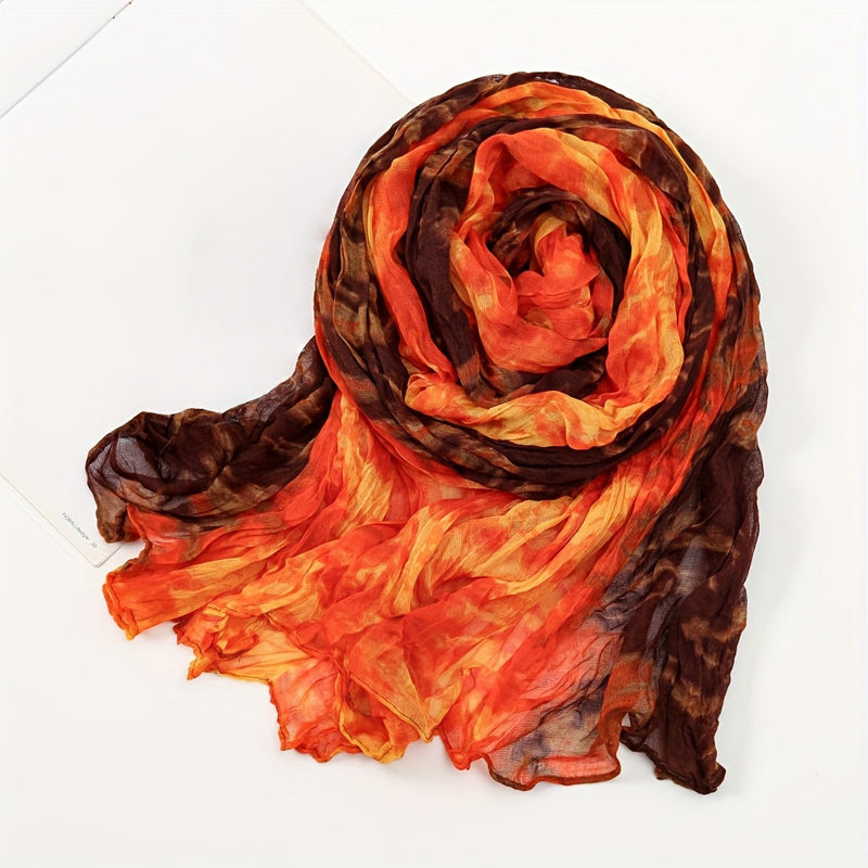 Vintage-Schal Mit Farbverlauf