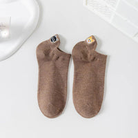Lässige Socken Mit Katzenstickerei