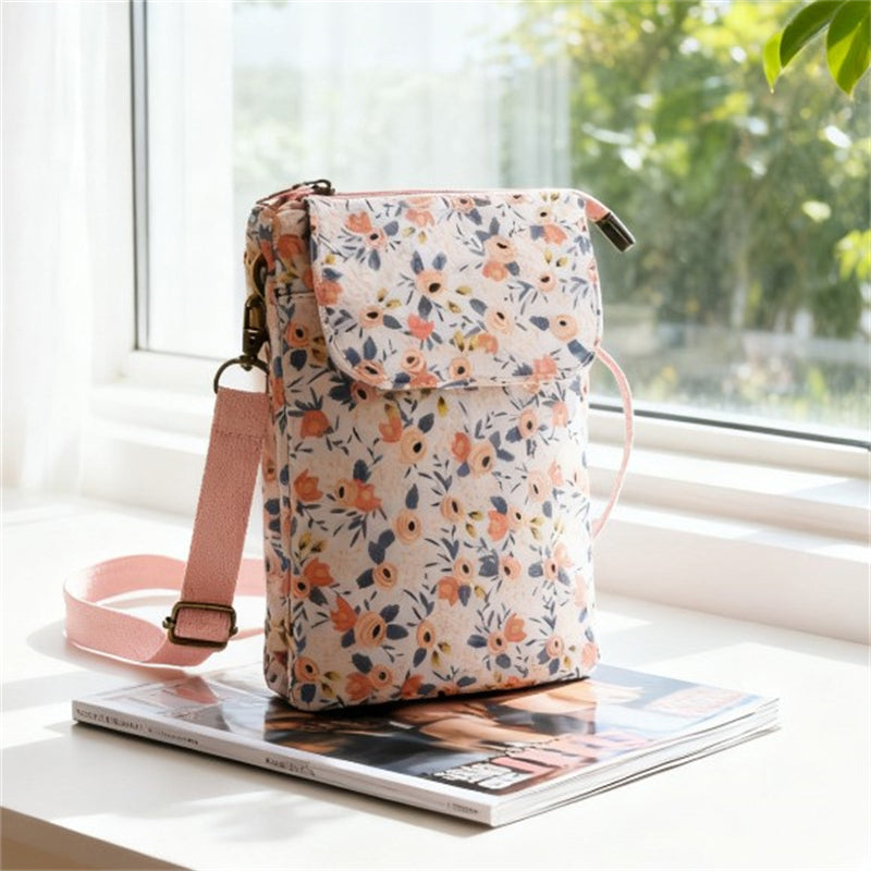 Vintage-Tasche Mit Blumenmuster
