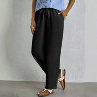 【Baumwolle Und Leinen】Bequeme Freizeithose