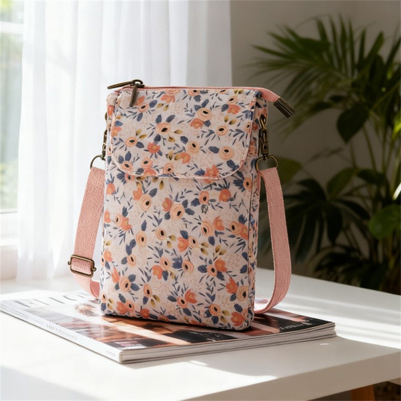 Vintage-Tasche Mit Blumenmuster