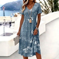 Vintage-Kleid Mit Blumenmuster