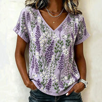 Vintage-Bluse Mit Blumenmuster
