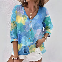 【Lange Ärmel】Lässige Bunte Bluse