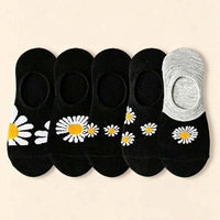 Lässige Socken Mit Chrysanthemenmuster