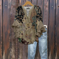 Vintage Lässige Bluse