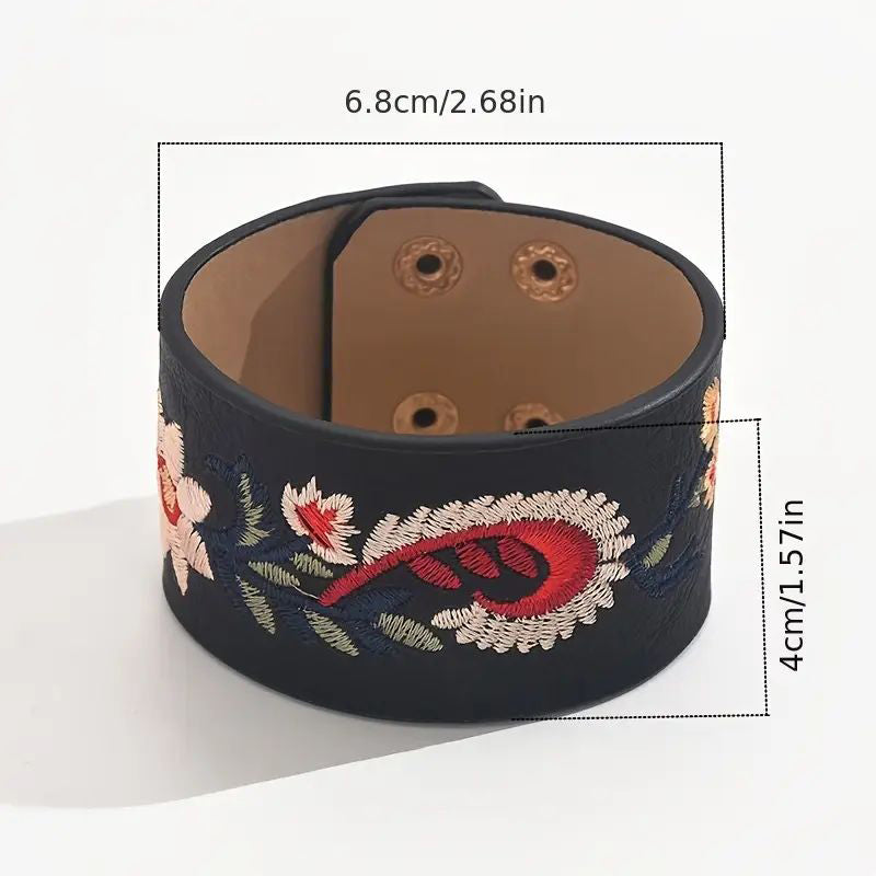 Vintage Böhmisches Blumenarmband