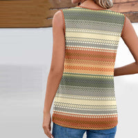 Vintage-Tanktop Mit Geometrischem Print