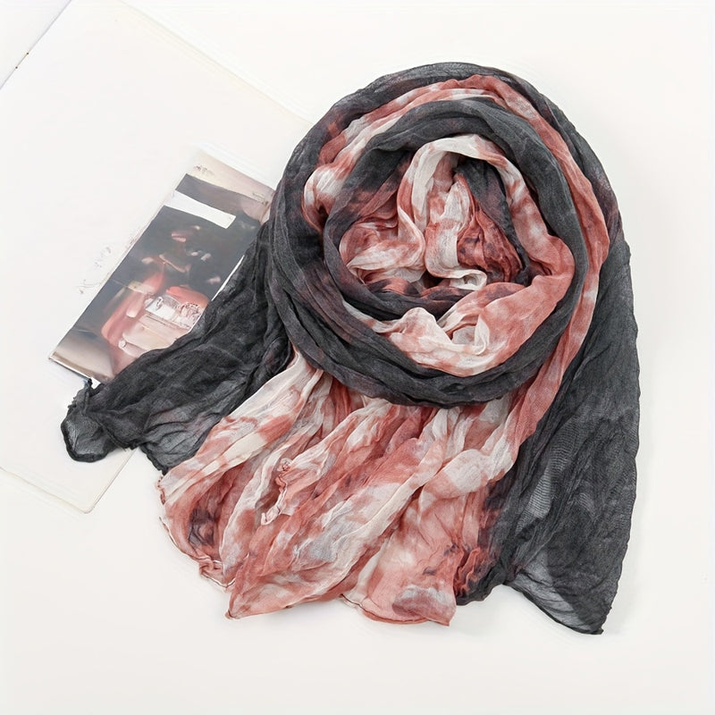 Vintage-Schal Mit Farbverlauf